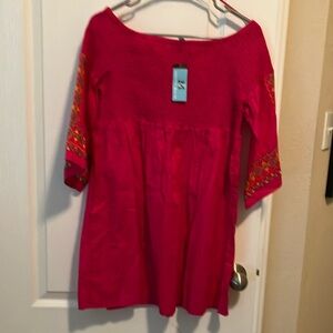 Elegant Red Women's Top